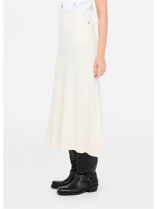 Gonna midi in maglia con paillettes LIU JO | MF5295MA27R/W9167